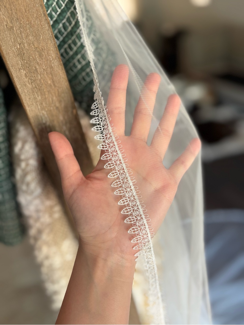 Grace Loves Lace Cathedral Style Ivory Lace-Edged Bridal VEIL* - Picture 2 of 4